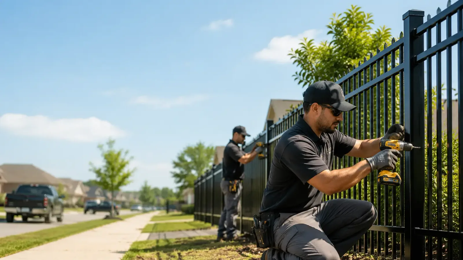 Metal Fence Installation in Snook, TX